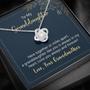 To My Granddaughter - Love You Always And Forever - Love Knot Necklace