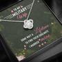 To My Military Wife - Love Knot Necklace