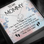 To My Mommy Gift Love Knot Necklace : New Mommy Mom To Be Pregnant Wife Gift