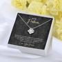 To My Partner Mother Of My Children Love Knot Necklace
