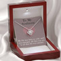 To My Soulmate Love Knot Necklace Pendant - Gift For Friends Partners Spouse Or Soulmate And Loves Ones