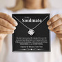 To My Soulmate Gift For Fiance Girlfriend Together We Are Everything Love Knot Necklace
