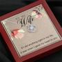 To My Wife Love Knot Necklace Message Card
