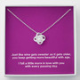 Wine Gets Sweeter With Age | Love Knot Necklace