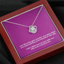 Wine Gets Sweeter With Age | Love Knot Necklace