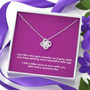 Wine Gets Sweeter With Age | Love Knot Necklace