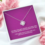 Wine Gets Sweeter With Age | Love Knot Necklace