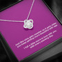 Wine Gets Sweeter With Age | Love Knot Necklace