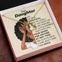 Gift For Daughter From Mom, Dad Dear Daughter Afro, Little Black Girl, Birthday Gift Idea
