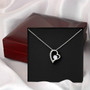 Black Background Dazzling Forever Love Necklace