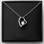Black Background Dazzling Forever Love Necklace