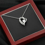 Black Background Dazzling Forever Love Necklace