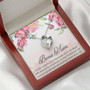 Bonus Mom Is Great Mom, A Part Of My Life Forever Love Necklace Mother's Day Gift