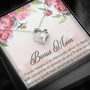 Bonus Mom Is Great Mom, A Part Of My Life Forever Love Necklace Mother's Day Gift