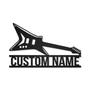 Personalized Heavy Metal Guitar Metal Sign, Custom Name, Heavy Metal Guitar, Decoration, Custom Music Metal Sign