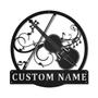 Personalized Violin Monogram Metal Sign, Custom Name, Custom Violin Monogram Sign, Musical Instrument Gift, Custom Music Metal Sign