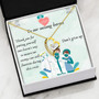 Forever Love Necklace With Support Message - 18K Yellow Gold