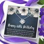 Happy 60Th Birthday Gift Necklace, Jewelry Gift For Mom Grandma, 60Th Birthday Gifts For Womens, 60 Years Old Love Knot Necklace