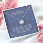 Love You Forever Love Knot Necklace For Future Wife