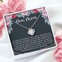 Mother Of The Bride Gift, Mother Of The Bride Gift From Daughter, Mother Of The Bride Necklace, Personalized Love Knot Necklace For Mom