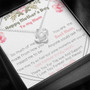 Mother's Day Gift From Daughter To Mom Forever Love Knot Necklace For Mother