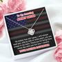 My Amazing Army Mom Love Knot Necklace For Mothers Day D