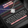 My Amazing Army Mom Love Knot Necklace For Mothers Day D