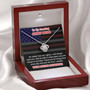 My Amazing Army Mom Love Knot Necklace For Mothers Day D