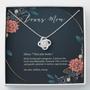 Custom Best Bonus Mom Definition | Custom Name | Mothers Day Gift For Bonus Mom | Personalized Name Bonus Mom Love Knot Necklace