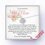 Custom Name Message Card Love Knot Necklace - Open Letter To My Beautiful Mom - Personalized Gift From Daughter To Mother - Grateful For You