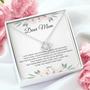Custom Name Message Card Love Knot Necklace - To My Mom - Gift From Son Daughter To Mother - Love You So Much
