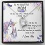 To My Beautiful Mom Forever Love Necklace Message Card