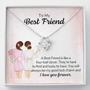 To My Best Friend - I Love You Forever - Love Knot Necklace