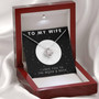 "To My Wife, Moon & Back Love Knot Necklace