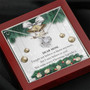 Christmas Jewelry For Mom, Love Knot Necklace For Mom As A Christmas Gift.