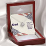Dad - To The World You Are The Man But To Me You Are The World - Love Knot Necklace