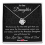 Love Knot Necklace _ Gift To Daughter From Mom And Dad, Birthday Gift To Daughter, Bride Gift