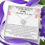 Mother's Day Gift From Daughter- In-Law Forever Love Knot Necklace For Mom