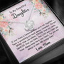 To My Daughter Love Knot Necklace Gift - Birthday Present, Anniversary, Christmas Gift, Mother Daughter Jewerlry