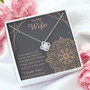 To My Wife Gift Love Knot Necklace, Birthday Present, Wife Jewelry, Gift For Wife From Husband, Mother's Day Annivesary Christmas Gift