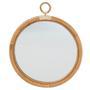 Round Rattan Frame Mirrors Wall Home Decor Minimalist Bathroom Mirrors For Homes Hotels