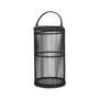 Large black bamboo candle holder wicker lamp shade candle lantern floor lantern for home decor