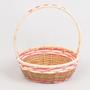 Small handwoven rattan gift basket flower wicker basket for wedding home decor