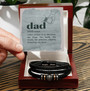 Dad Bracelet Father's Day Gift From Son Daughter With Funny Message Card