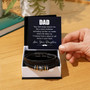 To Dad Leather Bracelet Gift From Daughter With Heartfelt Message Card