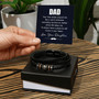 To Dad Leather Bracelet Gift From Daughter With Heartfelt Message Card