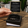 To My Grandson Braided Leather Bracelet Christmas Birthday Gift From Grandma Grandpa