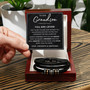 To Our Grandson Leather Bracelet You are Loved Gift from Grandparents