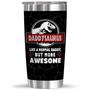 Father's Day Gifts For Dad, Cool Dad Birthday Gifts From Daughter Son Kids, New Dad, Dad To Be, First Dad Tumbler 20oz, Daddysaurus Awesome Dad