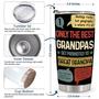 Cool Grandpa Gifts, Gifts For Best Grandpa Grandfather, Grandpa Birthday Gifts From Granddaughter Grandkid Tumbler 20oz, Fathers Day Gift For Grandpa